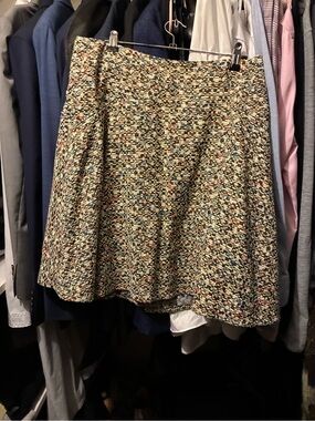 Akris Punto Multicolor Tweed A-Line Skirt